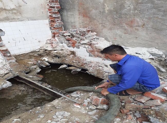 Nạo vét hố ga huyện Củ Chi