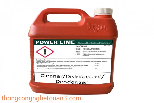 H&oacute;a chất khử m&ugrave;i nh&agrave; vệ sinh Power Lime